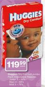 Huggies Dry Comfort Jumbo Pack Disposable Nappies Junior 5-58's Per Pack