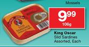 King Oscar Sild Sardines Assorted-106g Each
