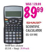 Sharp Scientific Calculator (EL-531VH)