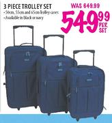 3 Piece Trolley Set-50cm, 55cm and 65cm per set