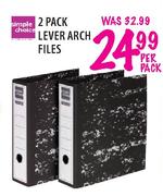 Simple Choice 2 Pack Lever Arch Files-per pack