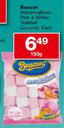 Beacon Marshmallows Pink & White Toasted Coconut-150gm