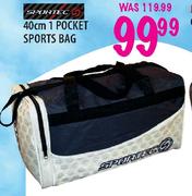 Sportec 40cm 1 Pocket Sports Bag