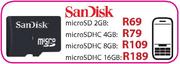 SanDisk Micro SDHC-4GB