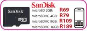 SanDisk Micro SDHC-8GB