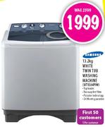  Samsung White Twin Tub Washing Machine-13.2Kg