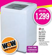 LG White Top Load Washing Machine-8Kg