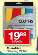 Microfibre Cleaning Cloths-4 Pack