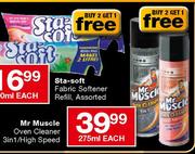 Mr Muscle Oven Cleaner 3in 1/High Speed-275ml Each