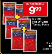 Pot O' Gold Tomato Paste-6 x 50g