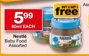 Nestle Baby Food Assorted-80ml Each