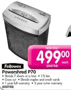 Fellowes Powershred P70-each