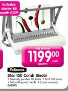 Fellowes Starlet 150 Comb Binder-each