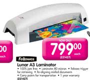 Fellowes Lunar A3 Laminator-each