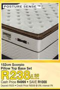 Scorpio Pillow Top Base Set-152cm