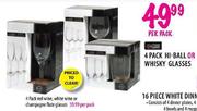 Always Home 4 Pack Hi-Ball or Whisky Glasses-Per Pack