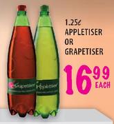 Appletiser or Grapetiser - 1.25 Ltr Each