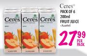 Ceres Fruit Juice - 6 x 200ml Per Pack