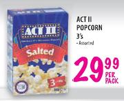 Act II Popcorn - 3's Per Pack