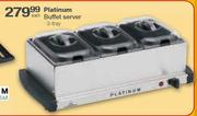 Platinum Buffet Server - 3 Tray Each