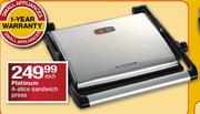 Platinum 4-Slice Sandwich Press - Each