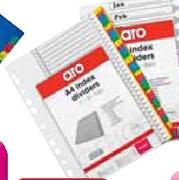 Aro Bright Index Dividers-5 Part