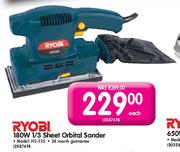 Ryobi 1/3 Sheet Orbital Sander (HS-335)-180W Each
