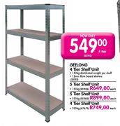 Geelong 4 Tier Shelf Unit-150kg Each