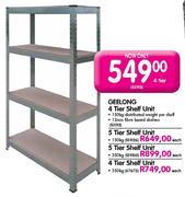 Geelong 5 Tier Shelf Unit-150kg Each
