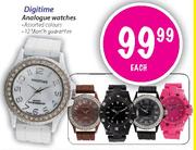 Digitime Analogue Watches Each