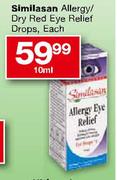 Similasan Allergy/Dry Red Eye Relief Drops-10ml Each