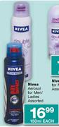 Nivea Aerosol For Men/Ladies Assorted-150ml Each