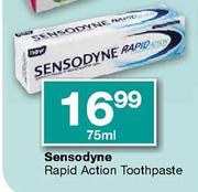 Sensodyne Rapid Action Toothpaste-75ml