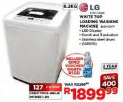 LG White Top Loading Washing Machine-8.2kg
