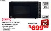 Defy Classic Electronic Microwave-23Ltr-900W(DMO352)