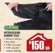 Interlocking Rubber Tiles-465mm x 465mm
