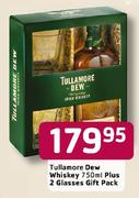 Tullamore Dew Whiskey-750ml Plus 2 Glasses Gift Pack