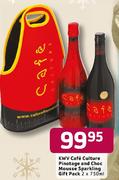 KWV Cafe Culture Pinotage And Choc Mousse Sparkling Gift Pack-2x750ml
