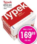 Typek Office Box 500 Sheets-A4S Per Box