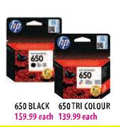 HP 650 Black Each 