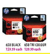 HP 650 Tri Colour Each