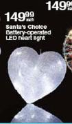 Santa's Choice Battery Operated LED Heart Light