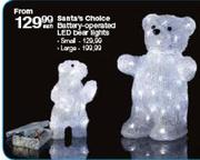 Santa's Choice Battery Operated LED Small Bear Lights 