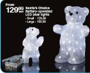 Santa's Choice Battery Operated LED Large Bear Lights 