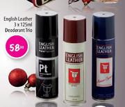 English Leather Deodorant Trio-3x125ml 