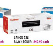 Canon 728 Black Toner-Each