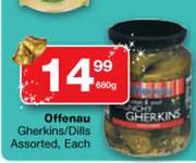 Offenau Gherkins/Dills Assorted-680g Each