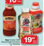 Spur Sweet Chilli Sauce/Salad & French Fry Dressing-500ml Each