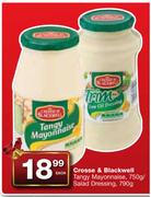 Crosse & Blackwell Tangy Mayonnaise-750g/Salad Dressing-790g Each