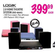 Logik 2.0 Home Theatre System (DVD-8000S)-Each